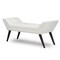 Baxton Studio Tamblin White Faux Leather Upholstered Large Ottoman Seating Bench 117-6383 - alternate 5